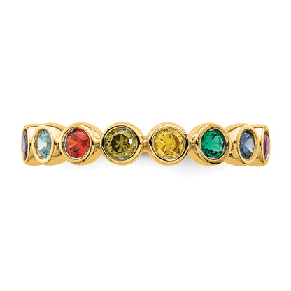 14k 8 Birthstone Mother's Ring Mounting
