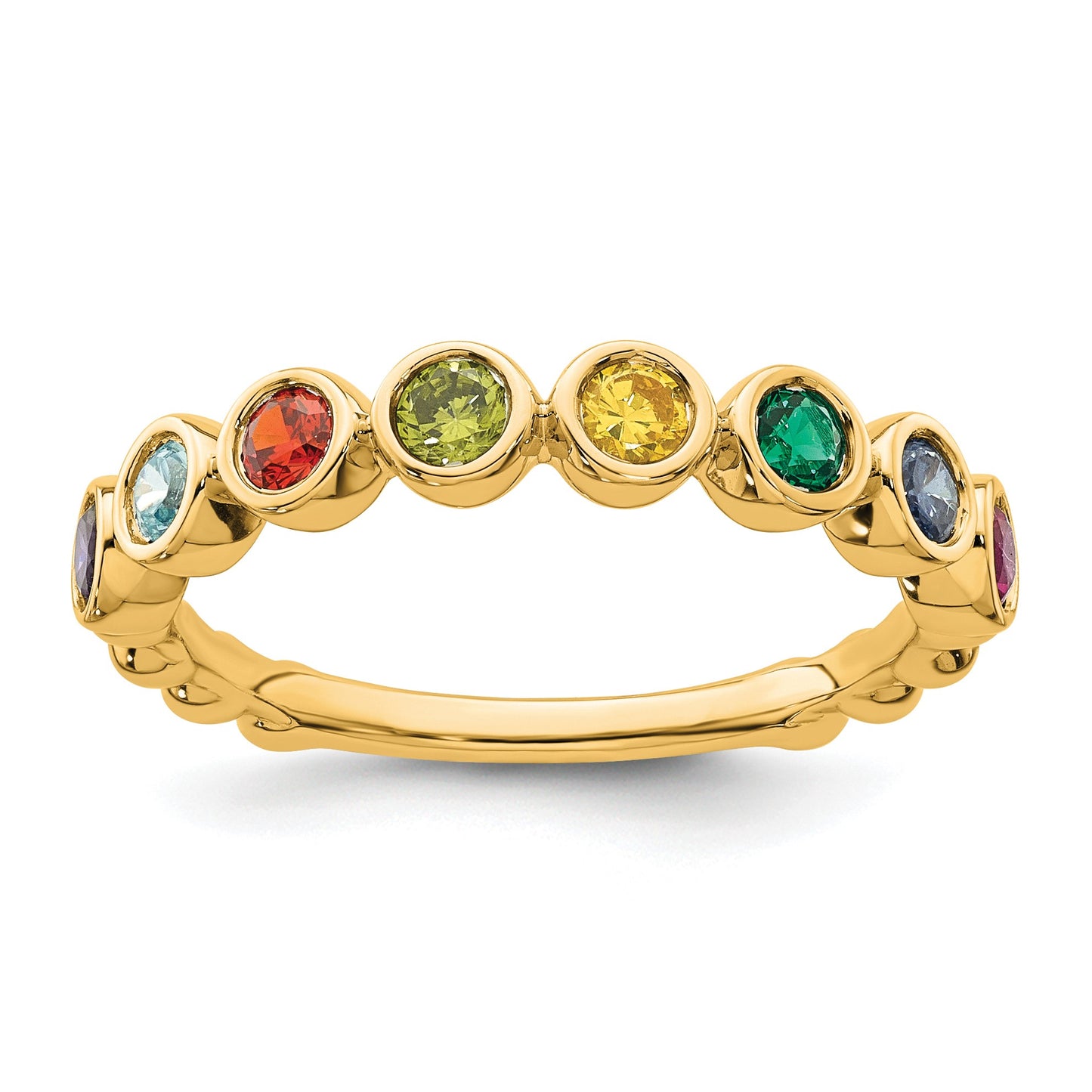 14k 8 Birthstone Mother's Ring Mounting