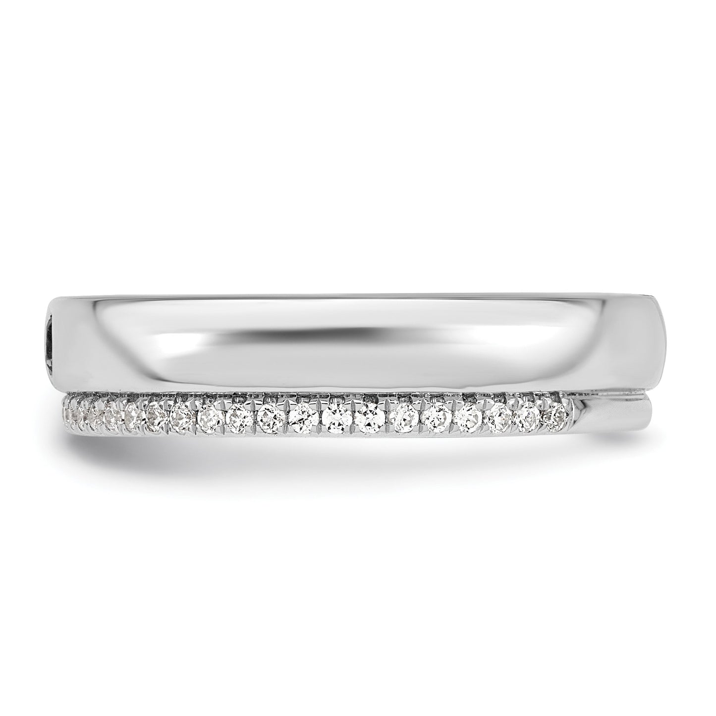 14k WG 1 Birthstone and Diamond Mother's Ring Semi-mount