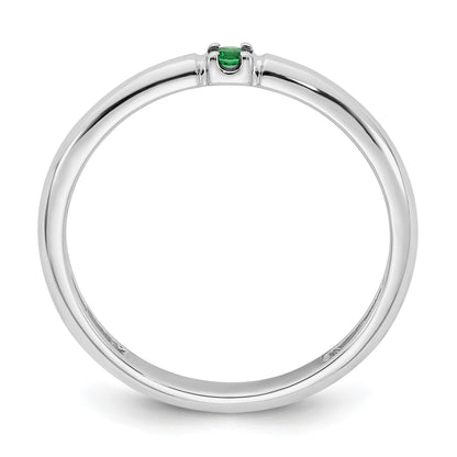 14k White Gold Mother's Ring Mounting