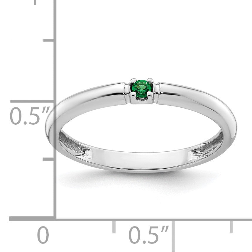 14k White Gold Mother's Ring Mounting