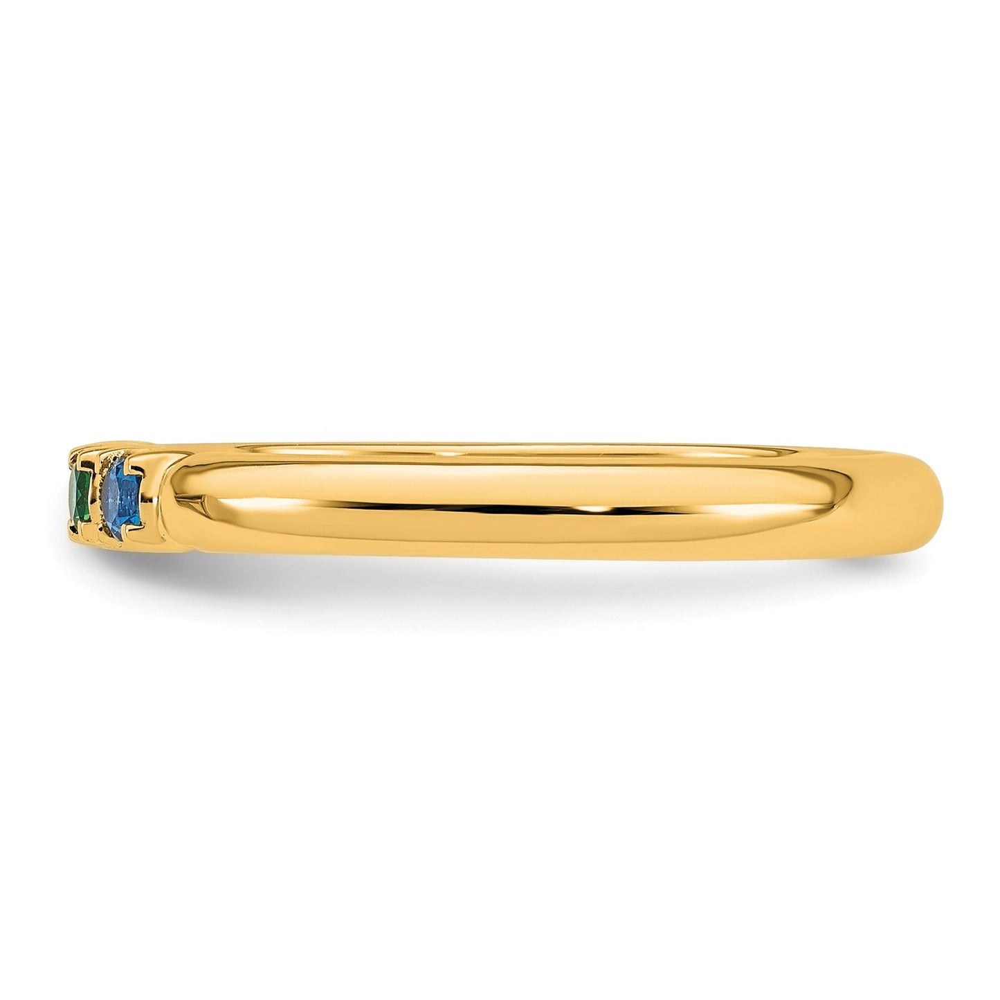 14k Yellow Gold  Mother's Ring Mounting