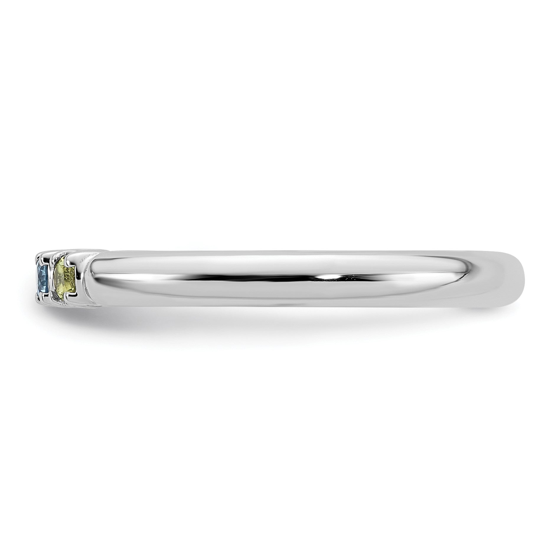 14k White Gold  Mother's Ring Mounting