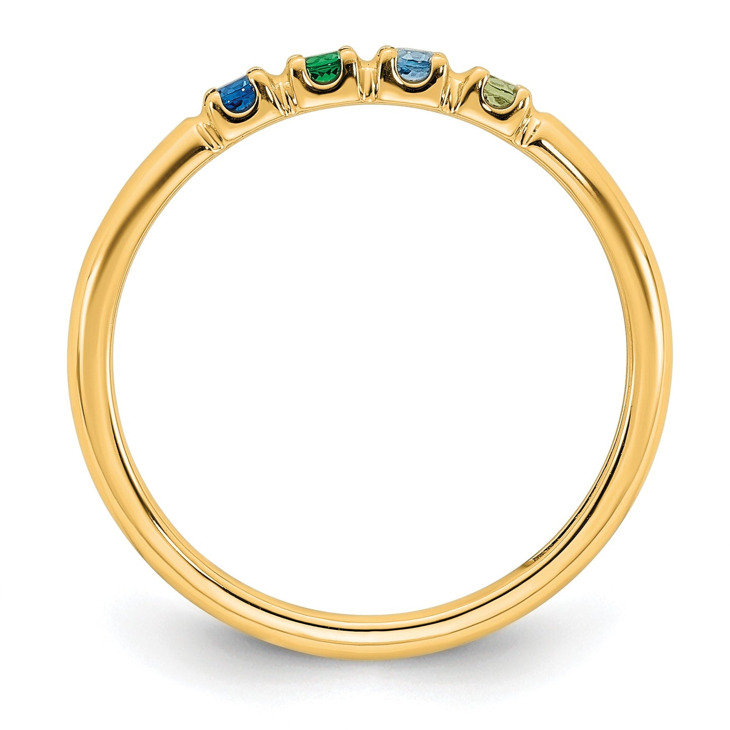 14k Yellow Gold Mother's Ring Mounting