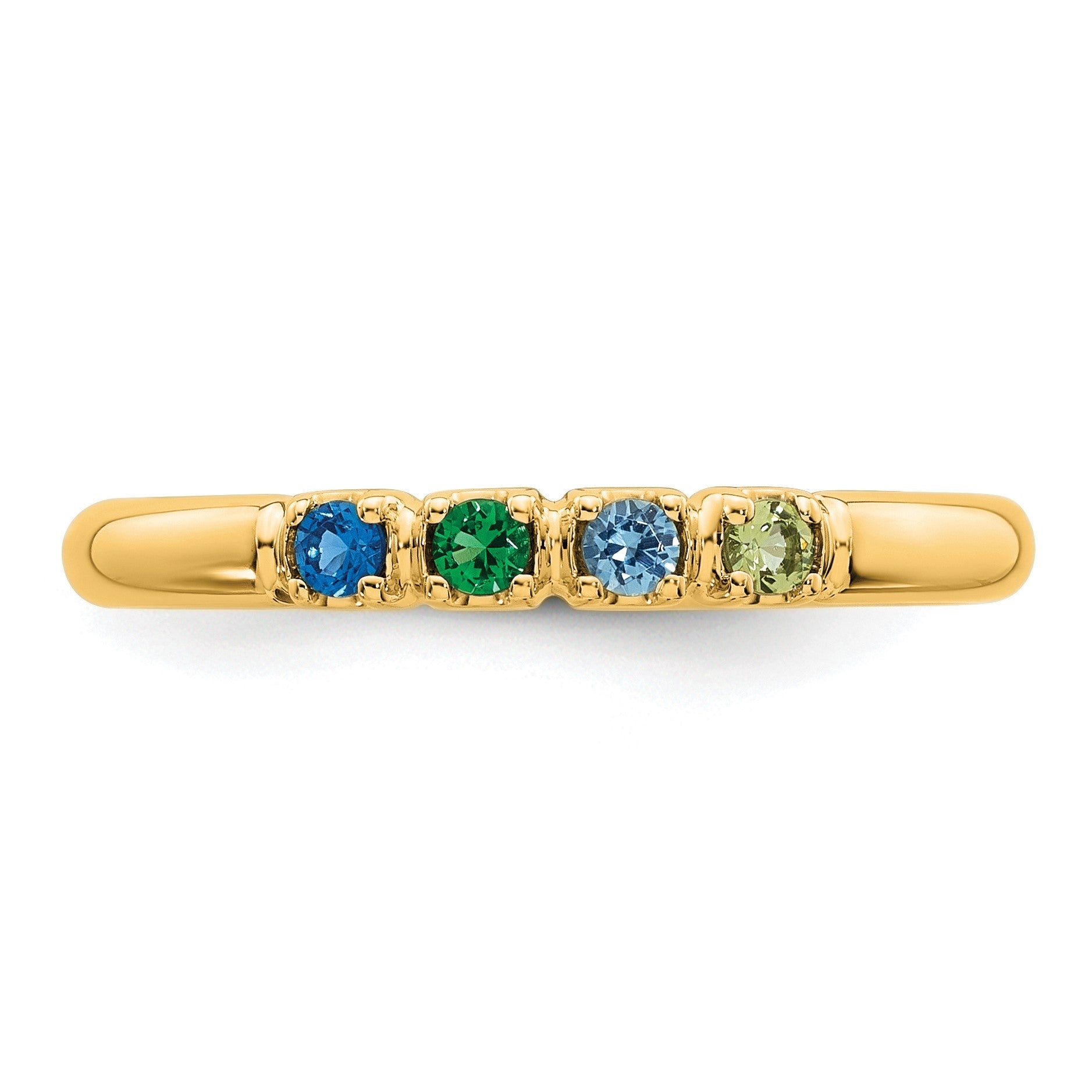 14k Yellow Gold Mother's Ring Mounting