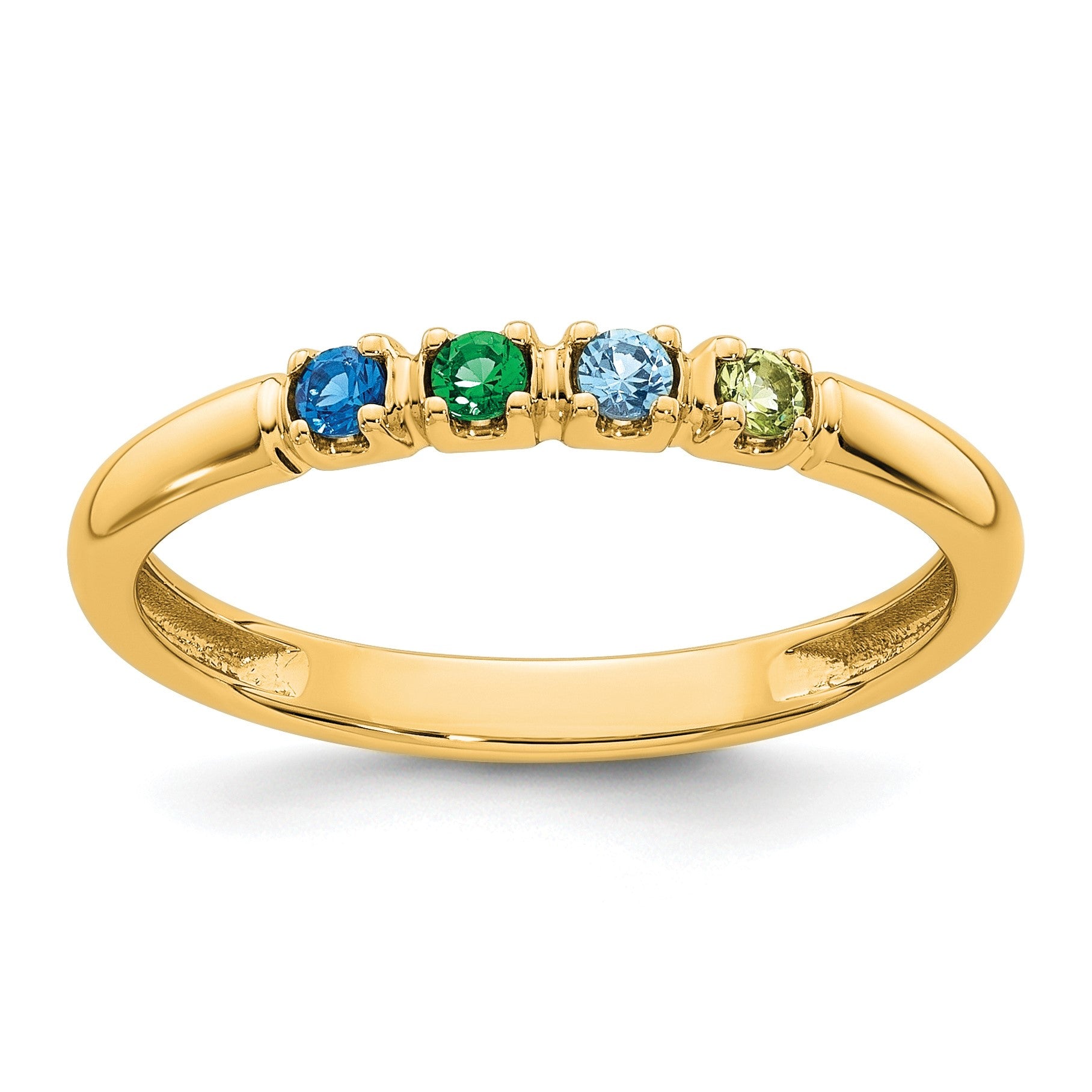 14k Yellow Gold Mother's Ring Mounting
