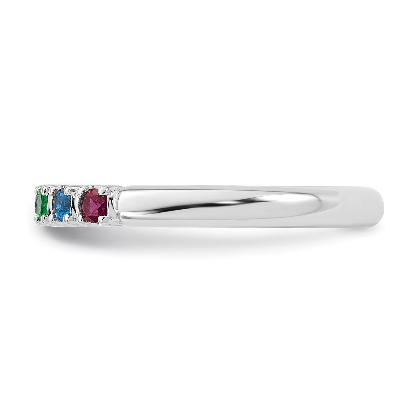 14k White gold  Mother's Ring Mounting