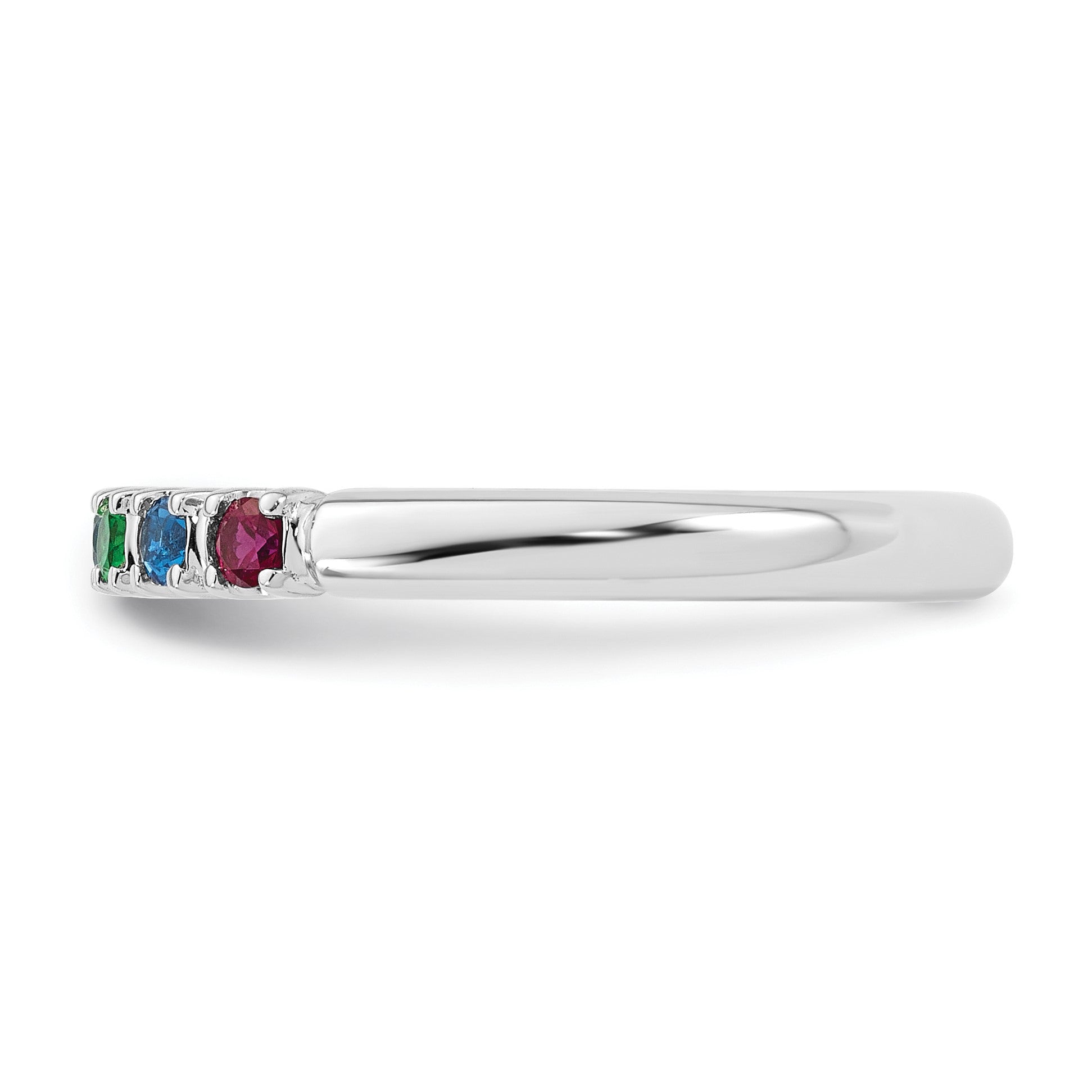 14k White gold  Mother's Ring Mounting