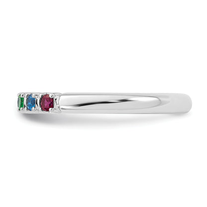 14k White gold  Mother's Ring Mounting