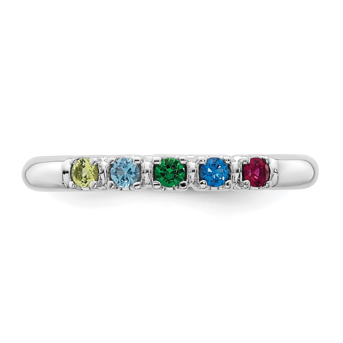 14k White gold  Mother's Ring Mounting
