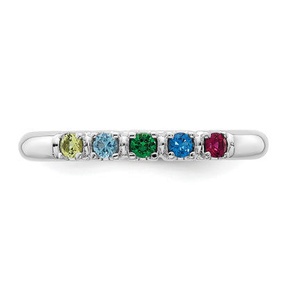 14k White gold  Mother's Ring Mounting