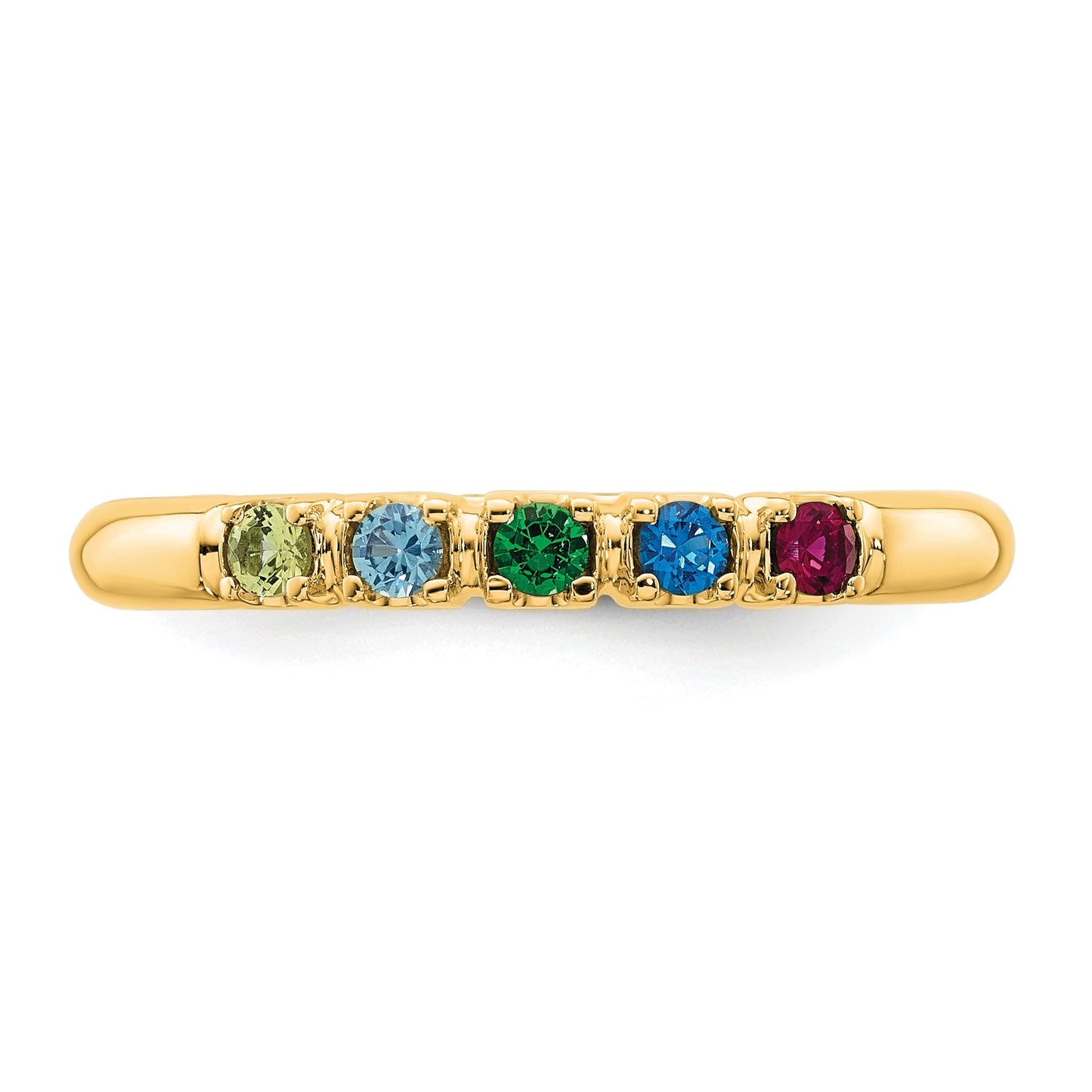 14k Yellow Gold  Mother's Ring mounting