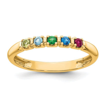 14k Yellow Gold  Mother's Ring mounting