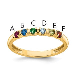 14k Yellow Gold Mother's Ring Mounting