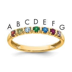 14k Yellow Gold Mother's Ring Mounting
