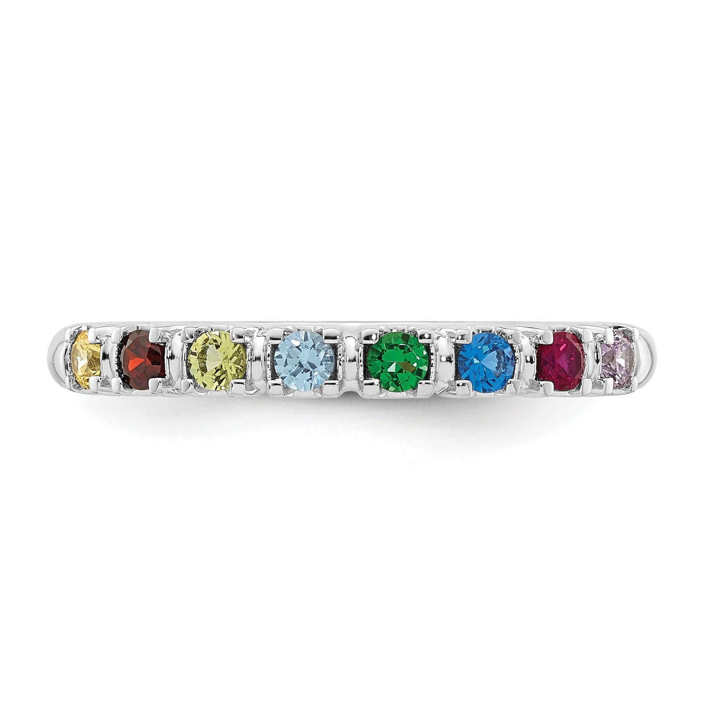 14k White Gold Mother's  Ring Mounting