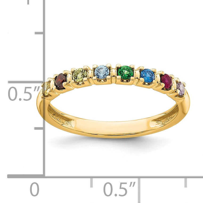 14k Yellow Gold  Mother's Ring Mounting