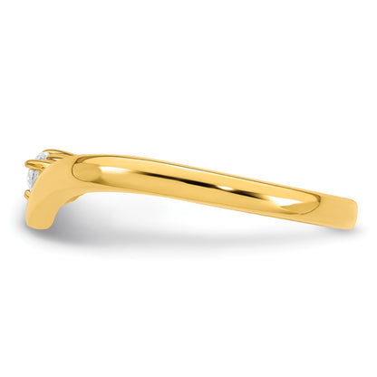14k 1 Birthstone with Diamond  Mother's Ring Mounting
