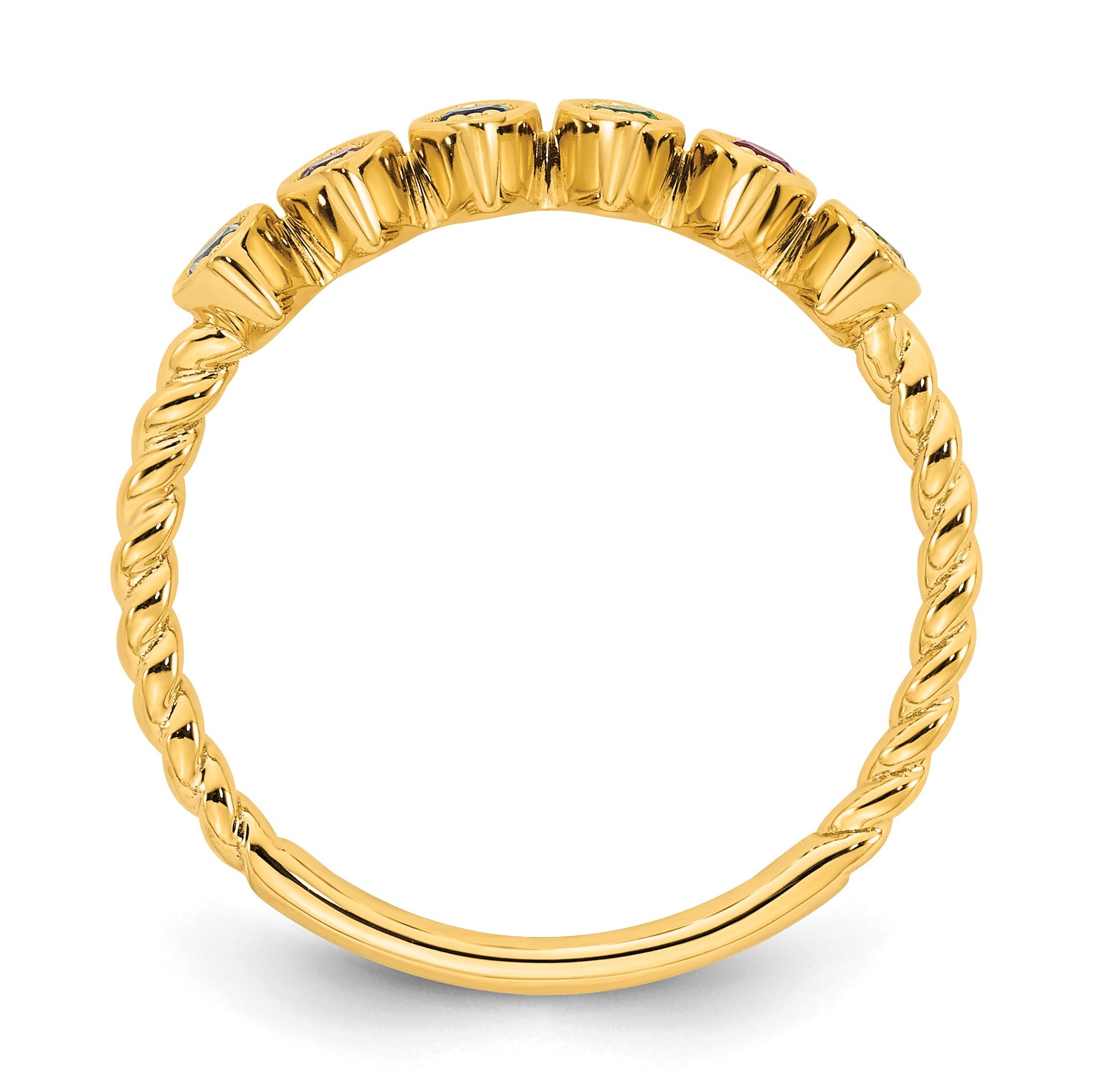 14k 6 Birthstone Mother's Ring Mounting
