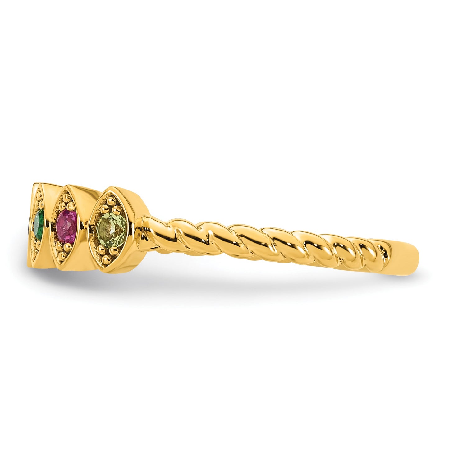 14k 6 Birthstone Mother's Ring Mounting
