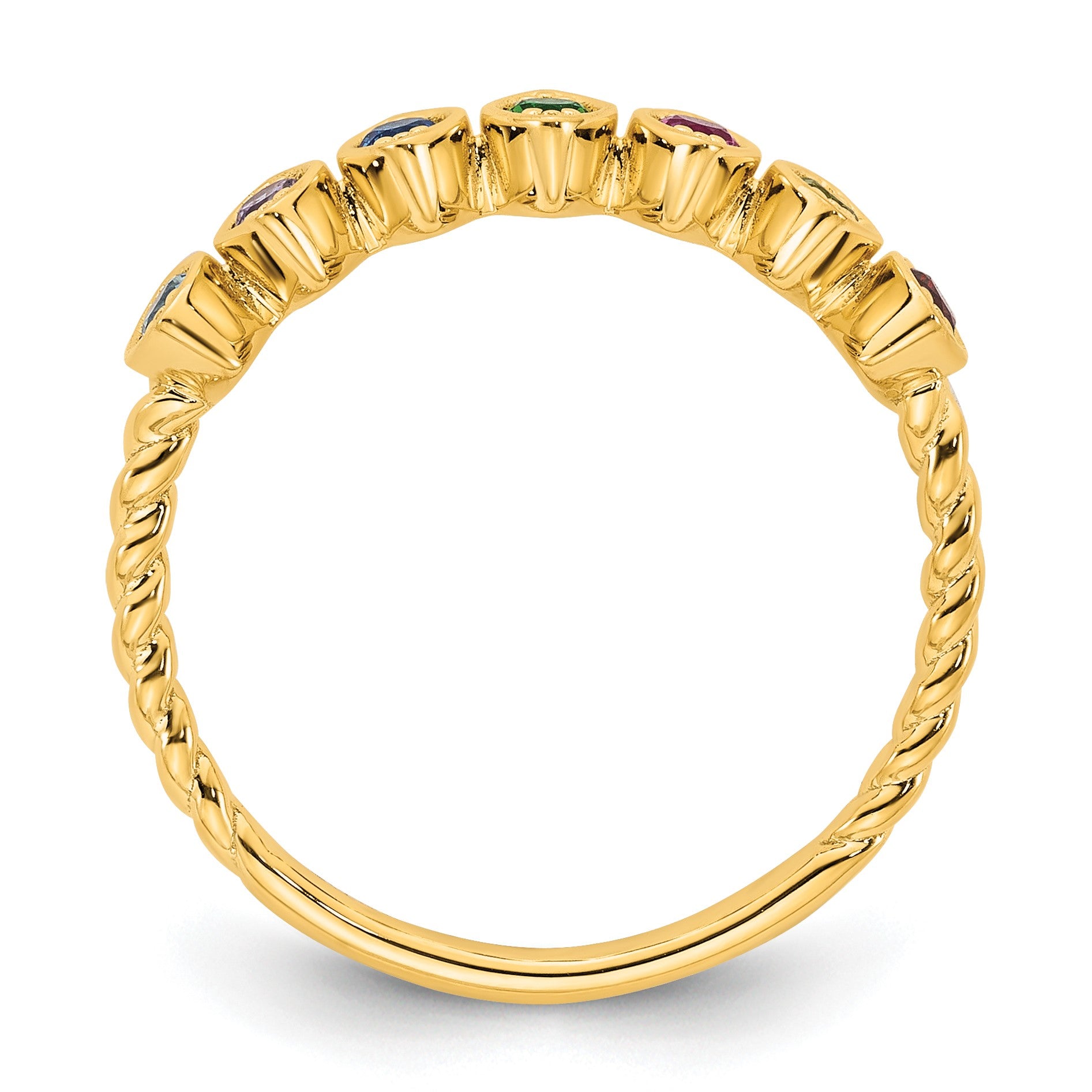 14k 7 Birthstone Mother's Ring Mounting