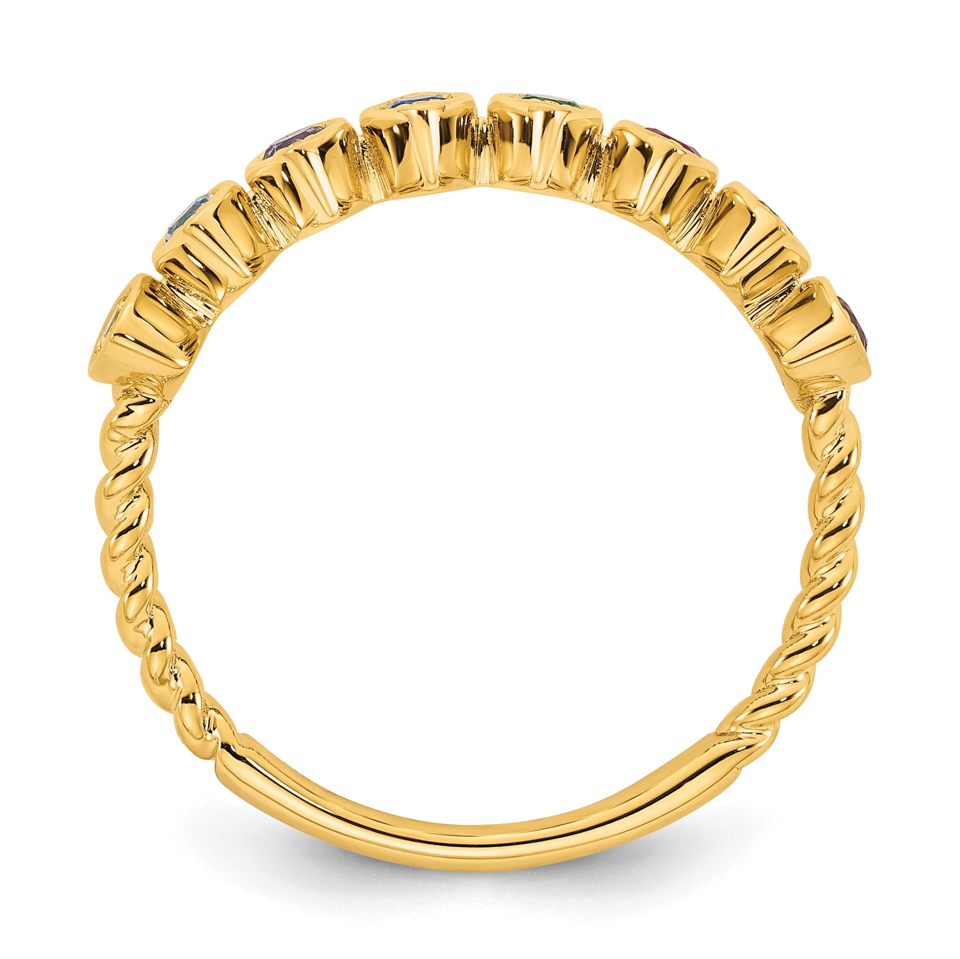 14k 8 Birthstone Mother's Ring Mounting