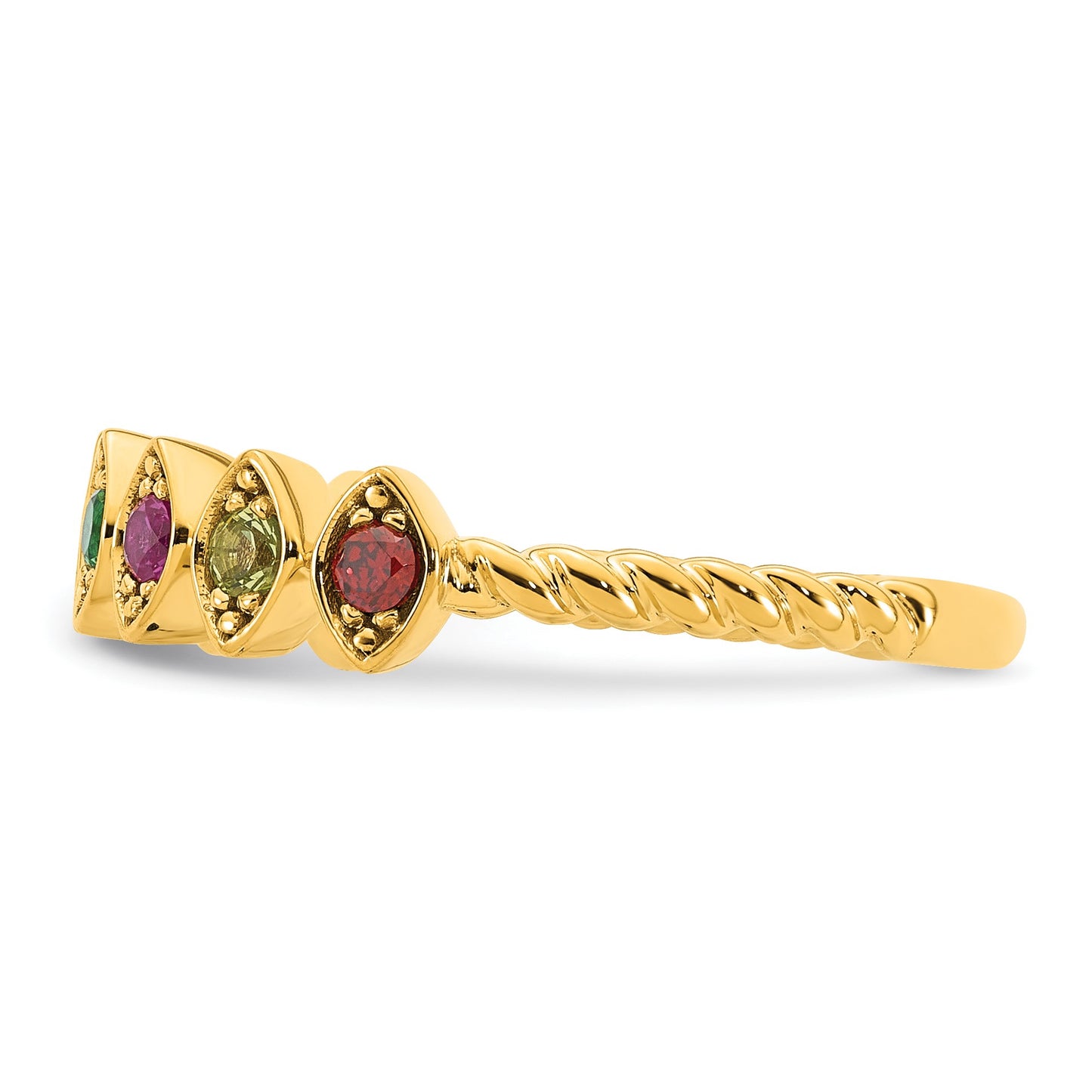 14k 8 Birthstone Mother's Ring Mounting
