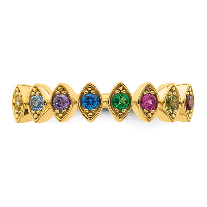 14k 8 Birthstone Mother's Ring Mounting