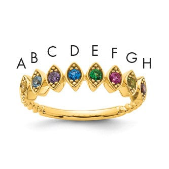 14k 8 Birthstone Mother's Ring Mounting