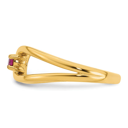 14k 1 Birthstone Mother's Wrap Ring Mounting
