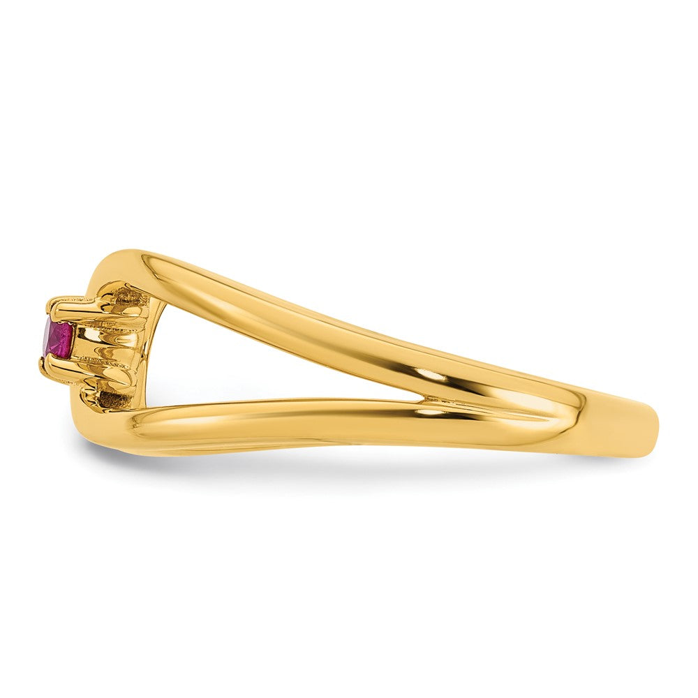 14k 1 Birthstone Mother's Wrap Ring Mounting