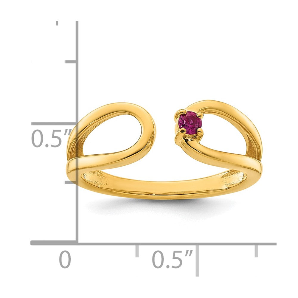 14k 1 Birthstone Mother's Wrap Ring Mounting