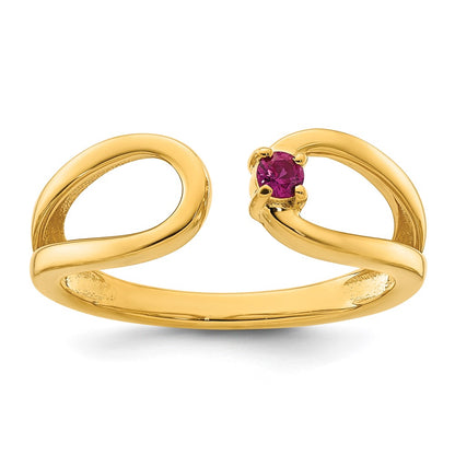 14k 1 Birthstone Mother's Wrap Ring Mounting