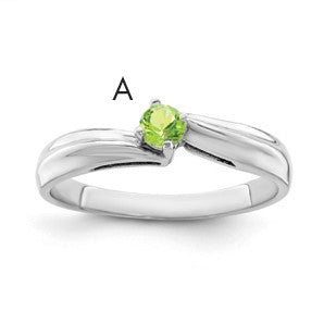 Sterling Silver Rhodium-plated Family Jewelry Mounting