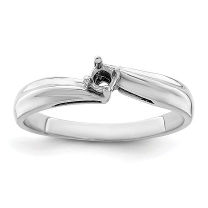 Sterling Silver Rhodium-plated Family Jewelry Mounting