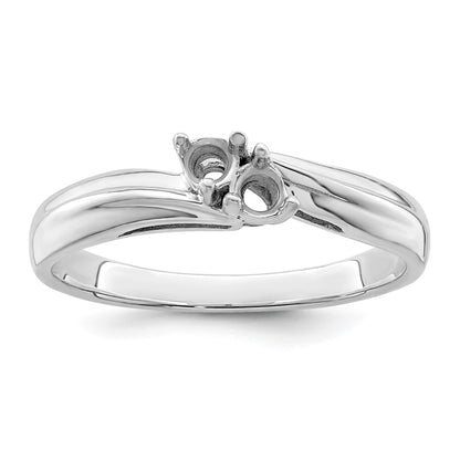 Sterling Silver Rhodium-plated Family Jewelry Mounting