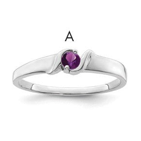 Sterling Silver Rhodium-plated Family Jewelry Mounting