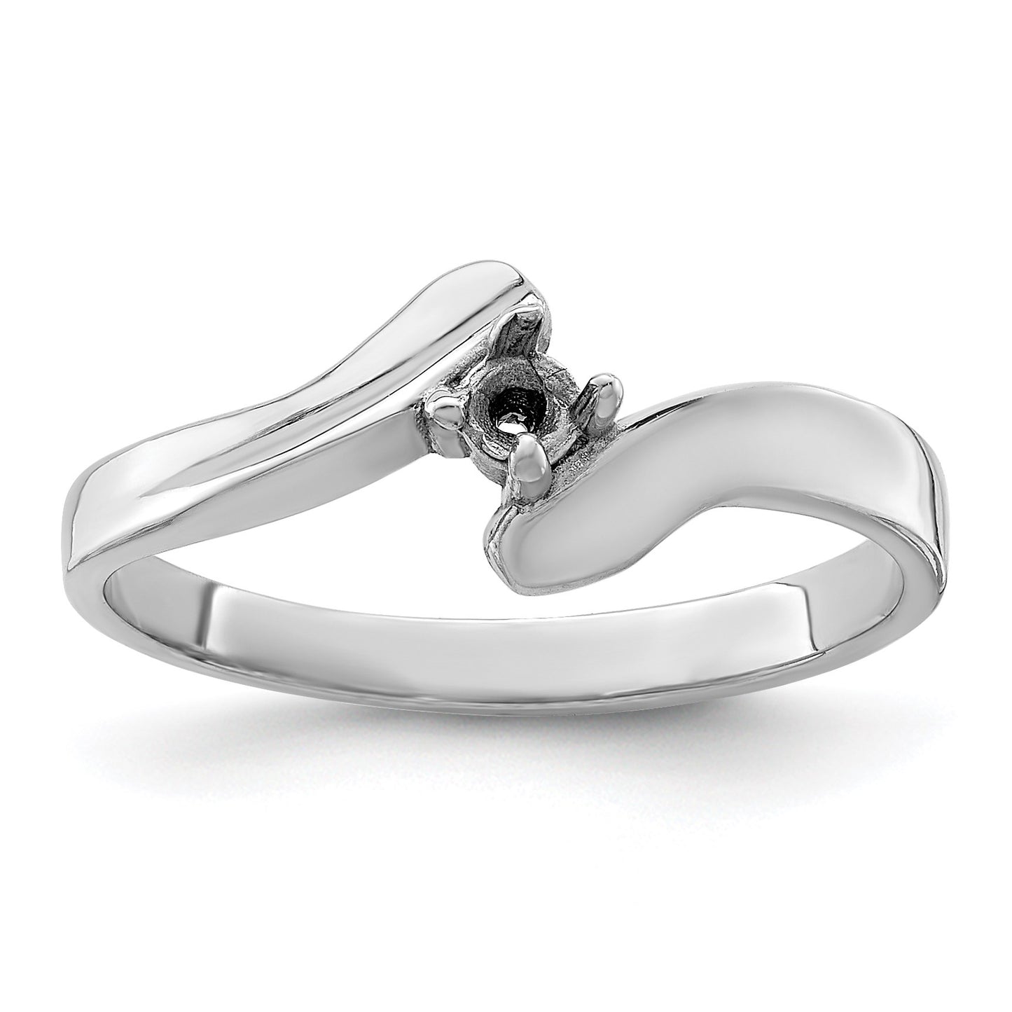 Sterling Silver Rhodium-plated Family Jewelry Mounting