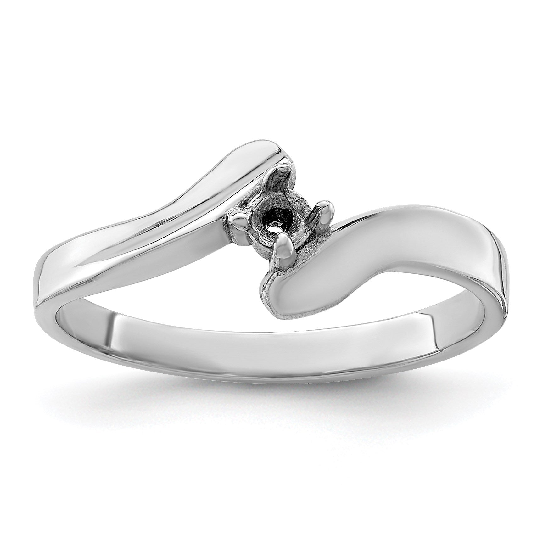Sterling Silver Rhodium-plated Family Jewelry Mounting