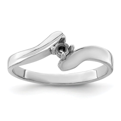 Sterling Silver Rhodium-plated Family Jewelry Mounting