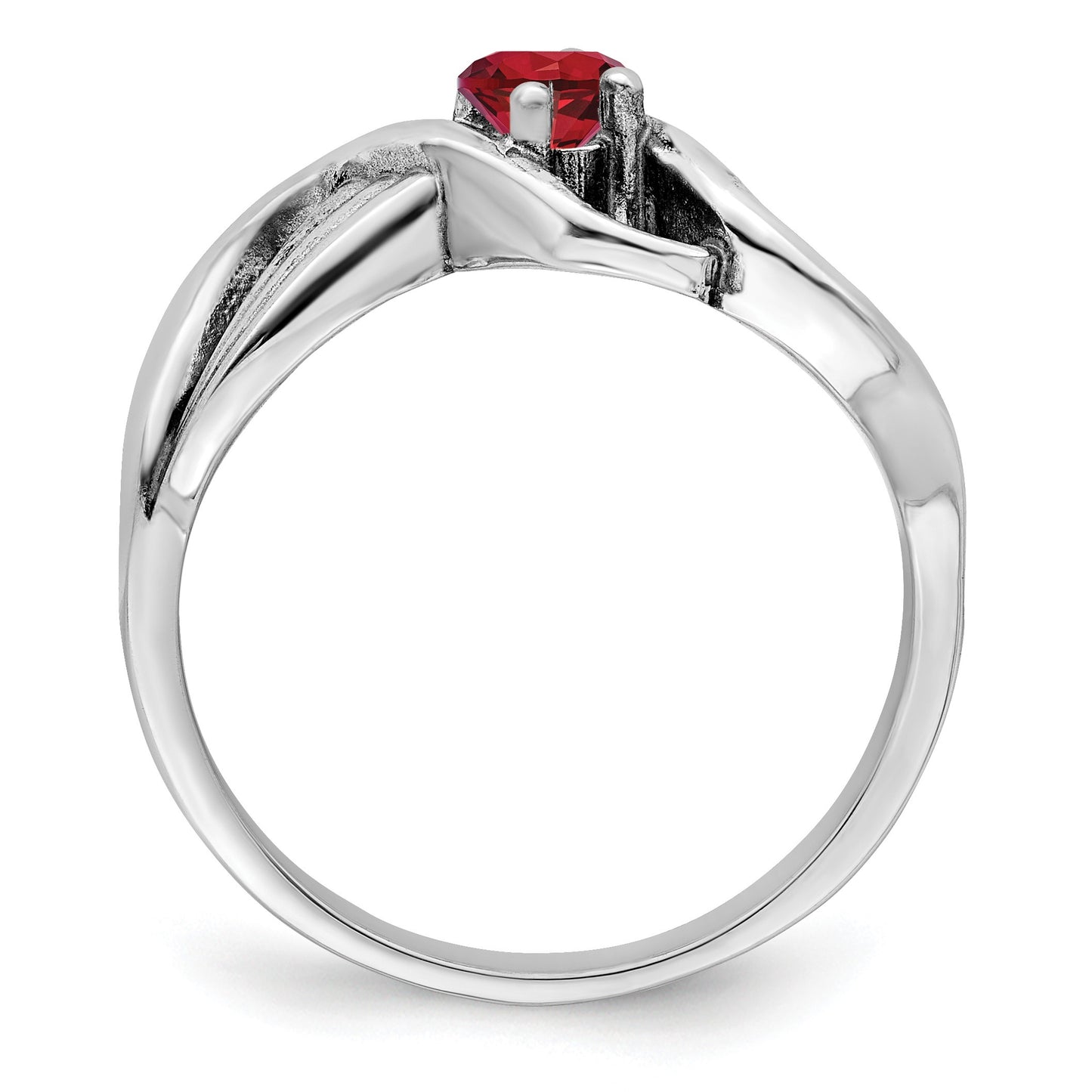 Sterling Silver Rhodium-plated Family Jewelry Mounting