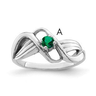Sterling Silver Rhodium-plated Family Jewelry Mounting
