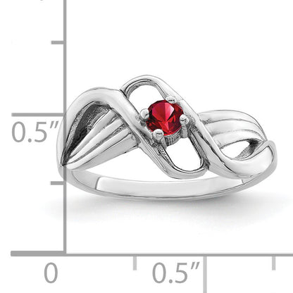 Sterling Silver Rhodium-plated Family Jewelry Mounting