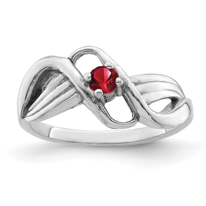 Sterling Silver Rhodium-plated Family Jewelry Mounting