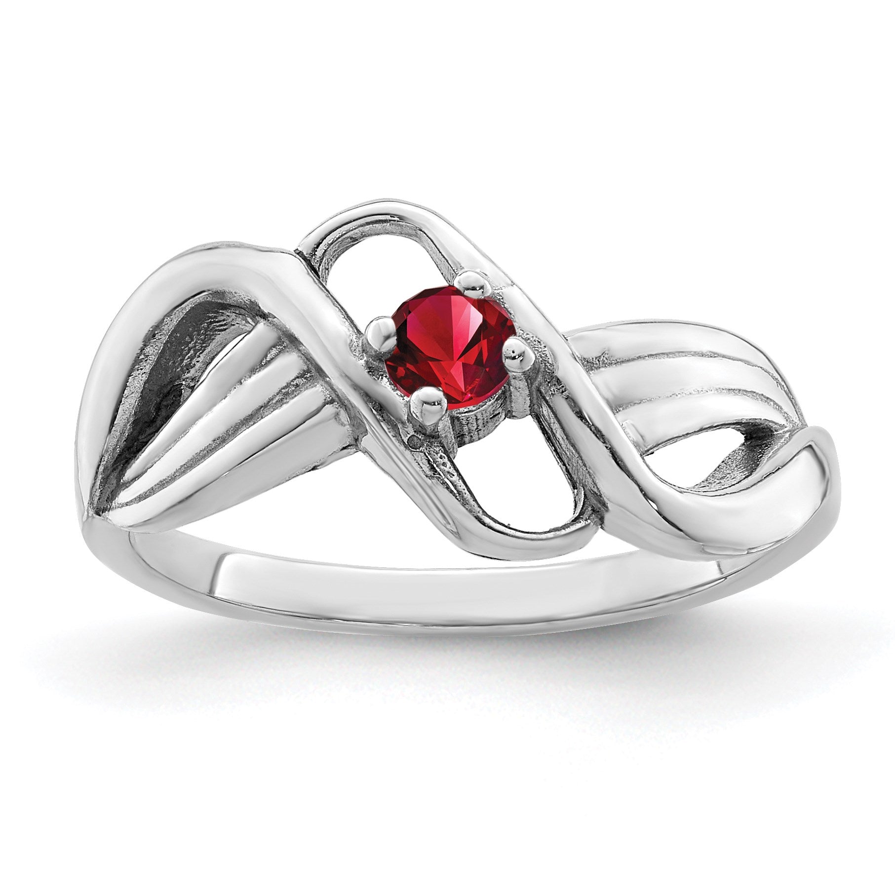 Sterling Silver Rhodium-plated Family Jewelry Mounting