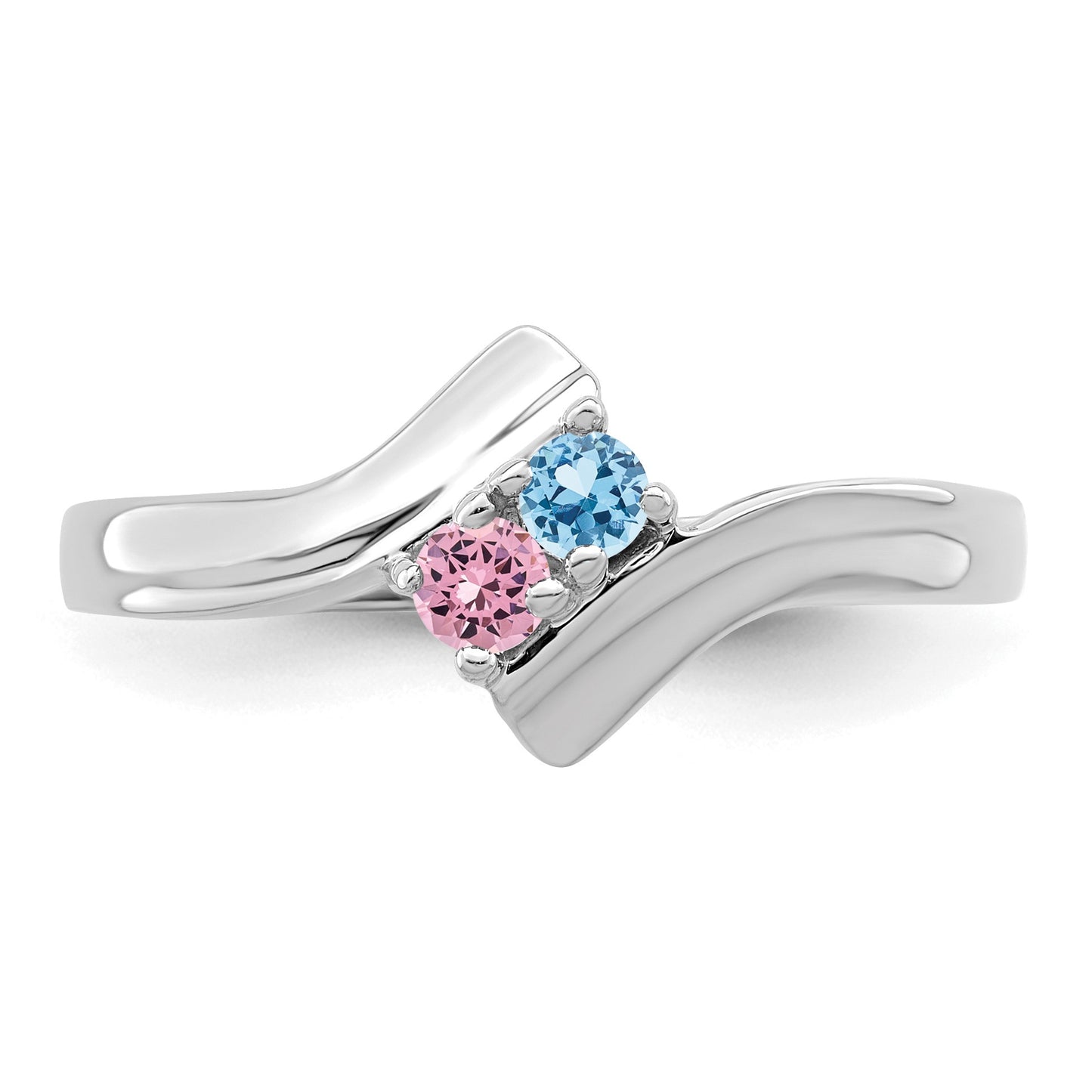 Sterling Silver Rhodium-plated Family Jewelry Mounting