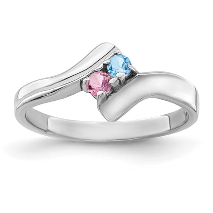 Sterling Silver Rhodium-plated Family Jewelry Mounting