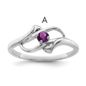 Sterling Silver Rhodium-plated Family Jewelry Mounting