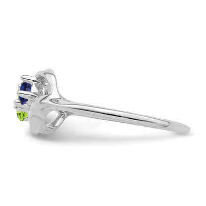 Sterling Silver Rhodium-plated Family Jewelry Mounting