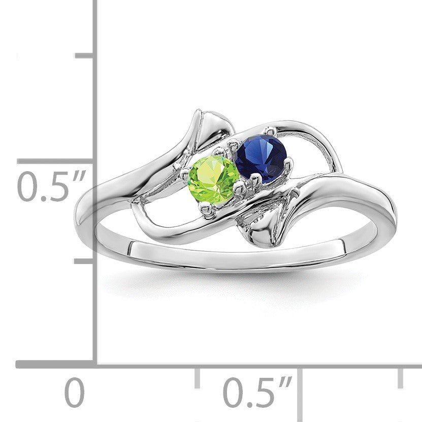 Sterling Silver Rhodium-plated Family Jewelry Mounting